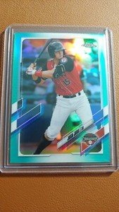 2021 Pro Debut Josh Jung PDC-4 Chrome Aqua Refractor #59/75