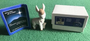 Hallmark 1981 Estatuilla de la Natividad de Mary Hamilton burro fiel - Imagen 1 de 3