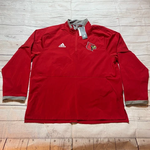 Adidas Baseball Louisville Cardinals Red Sideline 1/4 Zip Jacket Men's Large #12 Cover
