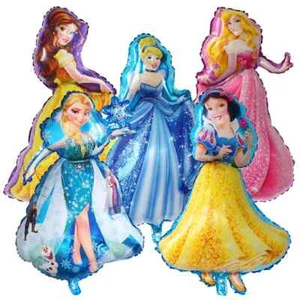 Princess Belle Cinderella Aurora Elsa Foil Birthday Balloon Party Decorations - Picture 1 of 6