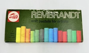 Vintage NOS Talens Rembrandt Soft Pastels 15 Stück offene Schachtel - Bild 1 von 5