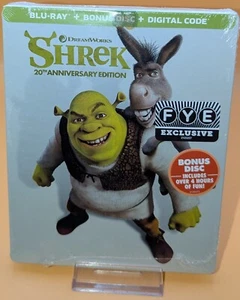 Shrek 20th Anniversary Blu-Ray Limited Edition Steelbook (FYE Exclusive) LOOSE - Picture 1 of 6