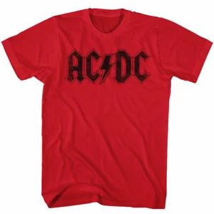 ACDC Black Band Logo Men's T Shirt Official Heavy Metal Music Merch - Picture 1 of 5