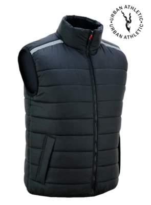 Men's Quilted Padded Bodywarmer Gilet - Insulated Puffer Vest Jacket for Warmth - Image 1 of 4