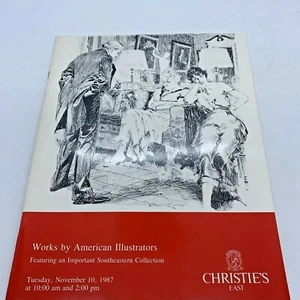 Christie's Auction Catalog Works by American Illustrators 1987 RARE! VTG - Picture 1 of 8