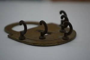 Vintage Solid Brass Key Hanger Padlock Design - Picture 1 of 12