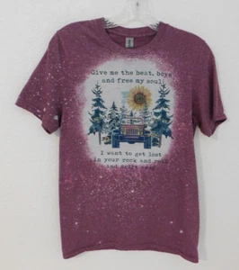 Drift Away Women's Soft Style T-shirt Rock and Roll Peace Top Gildan Soft Style - Picture 1 of 7
