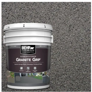 5 Gal Gray/Tan Granite Decorative Flat Interior/Exterior Concrete Floor Coating - Picture 1 of 26