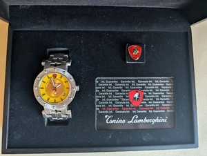Vintage Tonino Lamborghini Gents Wrist Watch Ferruccio 2000 w2/original box - Picture 1 of 7