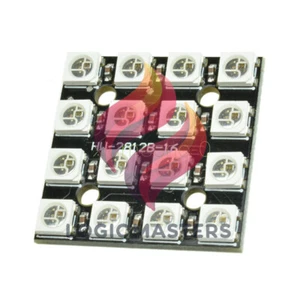 RGB LED 4x4 16Bit WS2812 5050 RGB LED + Integrated Drivers For Arduino - Picture 1 of 4