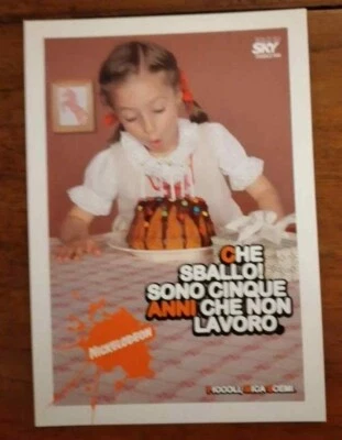  3174 CARTOLINA PUBBLICITARIA NICKELODEON  - Imagen 1 de 2