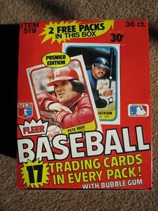 ¡SUPER BONITO!!! NUEVO DE LOTE ANTIGUO 1981 FLEER tarjetas de béisbol caja de cera 38 paquetes sin abrir - Imagen 1 de 6