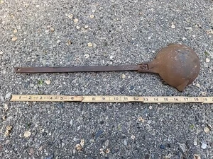 Vintage Antik Primitiv Gusseisen Nr. 6 Schmelzpfanne Doppelauslauf 19 Zoll selten - Bild 1 von 4