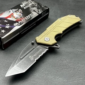 USMC Marines Officially Licensed Spring Assisted Opening Folding Pocket Knife - Picture 1 of 7