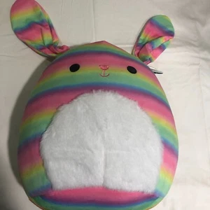 Kellytoy Squishmallow 12” Danya Easter Bunny Fuzzy Belly Floppy Ears Squish  - Picture 1 of 9