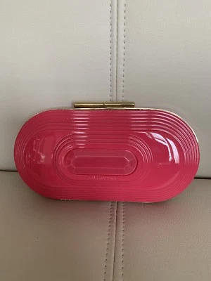 Bolso de Mano Jimmy Choo H&M Acrílico Rosa Usado en Excelente Condición   Foto 1 de 4