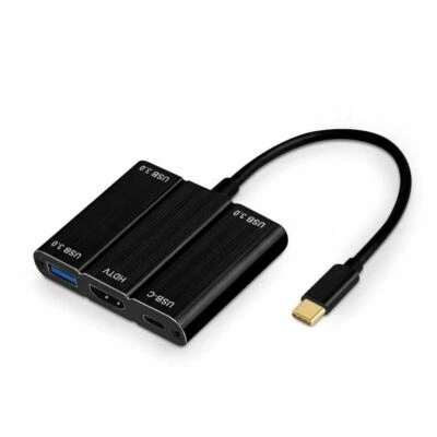 Type-C to 4K HDMI 3 Ports USB 3.0 Converter for Cell Phone/Tablet/iPad/Macbook - Image 1 of 4