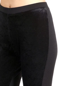 Leggings donna Pompea con velluto nero frontale e microfibra dietro art Canazei - Foto 1 di 3