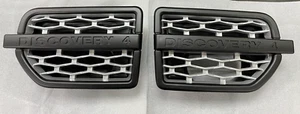 MIT MATT BLACK FRONT SILVER MESH FENDER FOR LAND ROVER L319 DISCOVERY4 2010-2013 - Picture 1 of 4