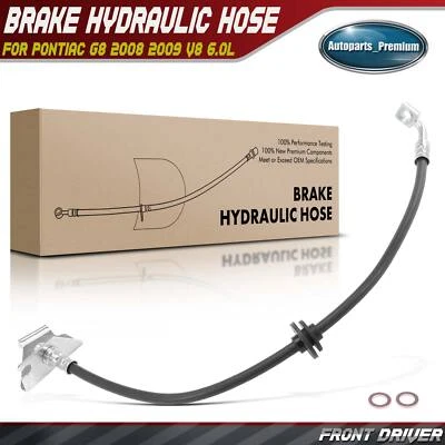 1x Mangueira Hidráulica de Freio Lateral Esquerdo Driver Frontal para Pontiac G8 2008 2009 V8 6.0L - Imagem 1 de 4