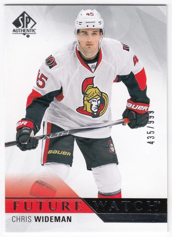 2015-16 Upper Deck SP Authentic Future Watch CHRIS WIDEMAN 196 /999 Ottawa UD RC - Image 1 of 1