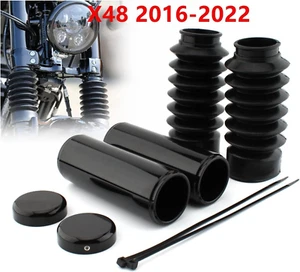 4PCS Front Fork Cover For 16-22Harley Davidson Sportster X48 Forty Eight XL1200X - Picture 1 of 9