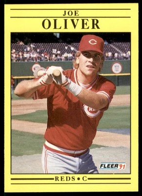 1991 Fleer Joe Oliver Cincinnati Reds #75 - Image 1 of 2