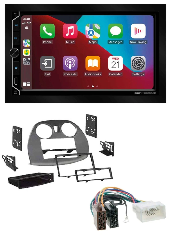 ESX 2DIN DAB USB MP3 Bluetooth Autoradio für Mitsubishi Eclipse 4G 05-12 - Bild 1 von 4