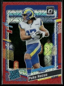 2023 Panini Donruss Optic Prizm Puka Nacua #238 Red Mojo - Picture 1 of 2
