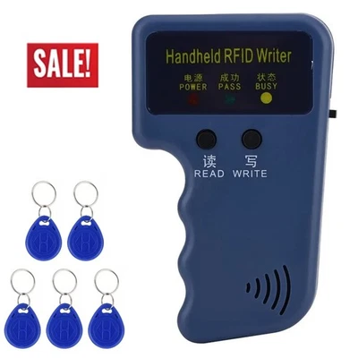 Handheld RFID Card Copier ID Key Reader Writer 125KHZ Duplicator 5 Day - Image 1 of 4