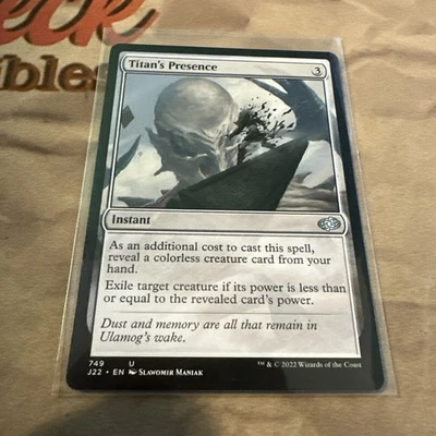 MTG Titan's Presence Jumpstart 2022 Regular #749 - Image 1 of 2