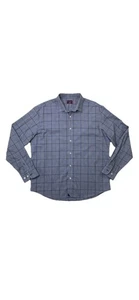 UNTUCKit Men’s Shirt 3XL Ortman WF Regular Fit Button Up Plaid  Wrinkle Free Nav - Picture 1 of 12