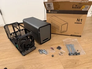 JONSBO N1 Mini-ITX NAS Chassis - 5+1 Bay Aluminum Case with Hot Swap Bays - Afbeelding 1 van 4