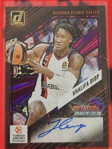 Khalifa Diop 2023-24 Donruss EuroLeague Retro Series Auto /25 SSP - Picture 1 of 3