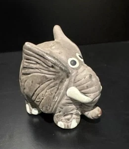 Vintage Comical Ceramic Elephant Figurine Taiwan 1980s Enesco - Picture 1 of 6