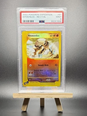2002 POKEMON HITMONLEE REVERSE REV HOLO FOIL #81 E-SERIES EXPEDITION PSA 9 WOTC - Image 1 of 2
