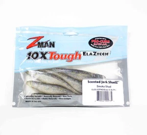 Zman Soft Esca Jerk ShadZ 5 Inch 5/Pack Smoky Shad (2734) - Imagen 1 de 6