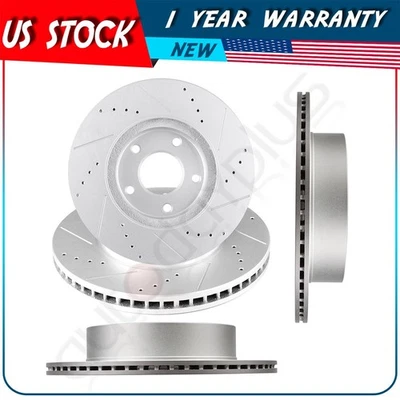 4X Brake Discs Rotors For Nissan Quest 2004 2005 2006 - 2013 Front and Rear - Image 1 of 4