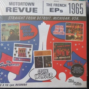 Motortown: The French EPs Earl Van Dyke Supremes Martha Miracles Stevie Mint 45s - Picture 1 of 2