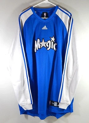 Camiseta deportiva Orlando Magic Adidas emitida por el equipo calentamiento manga larga azul XL alta Foto 1 de 3