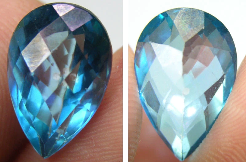 Piedra preciosa faceta topacio corte pera azul natural 8,30 quilates  Foto 1 de 1