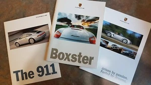3 Porsche Brochures, 1996, 1998, 2005 Boxster, Cayenne, 911 Turbo, Carrera GT - Picture 1 of 12