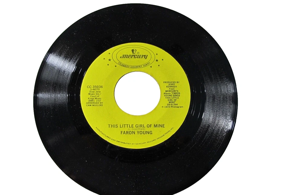 45 RECORD - FARON YOUNG - THIS LITTLE GIRL OF MINE Foto 1 de 1