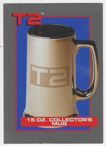 Terminator 2 Merchandise Offer Trading Card 15oz Collector's Mug Card Carolco - Picture 1 of 2