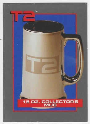 Terminator 2 Merchandise Offer Trading Card 15oz Collector's Mug Card Carolco - Image 1 of 2