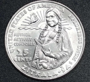 2024 P Gem BU Zitkala-Sa American Women Quarter 1 Coin - Picture 1 of 3