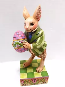 "Huevo de conejo de Pascua Jim Shore Heartwood Creek coloridas delicias 2006 #4007542 8""" - Imagen 1 de 9