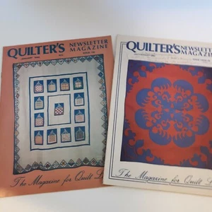 Quilters Newsletter Magazin 2 Ausgaben Januar 1980 Juli/August 1982 hat geschrieben - Bild 1 von 8