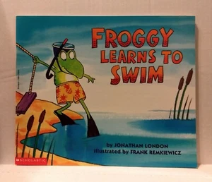 Froggy Learns To Swim Children's Paperback By Jonathan London HG34 - Foto 1 di 6