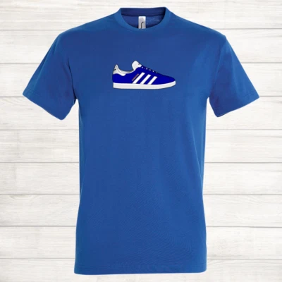 adidas Everton Football Shirt Gazelle Trainer Toffees The Blues Football T Shirt - Image 1 of 4